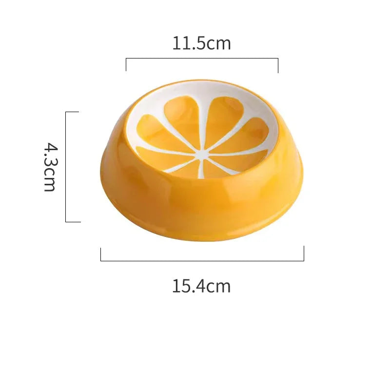 Watermelon Strawberry Shape Cat Food Bowl Cute Designs Pet Ceramics Bowl Small Dog Colorful Water Suppliers Cat Bowl